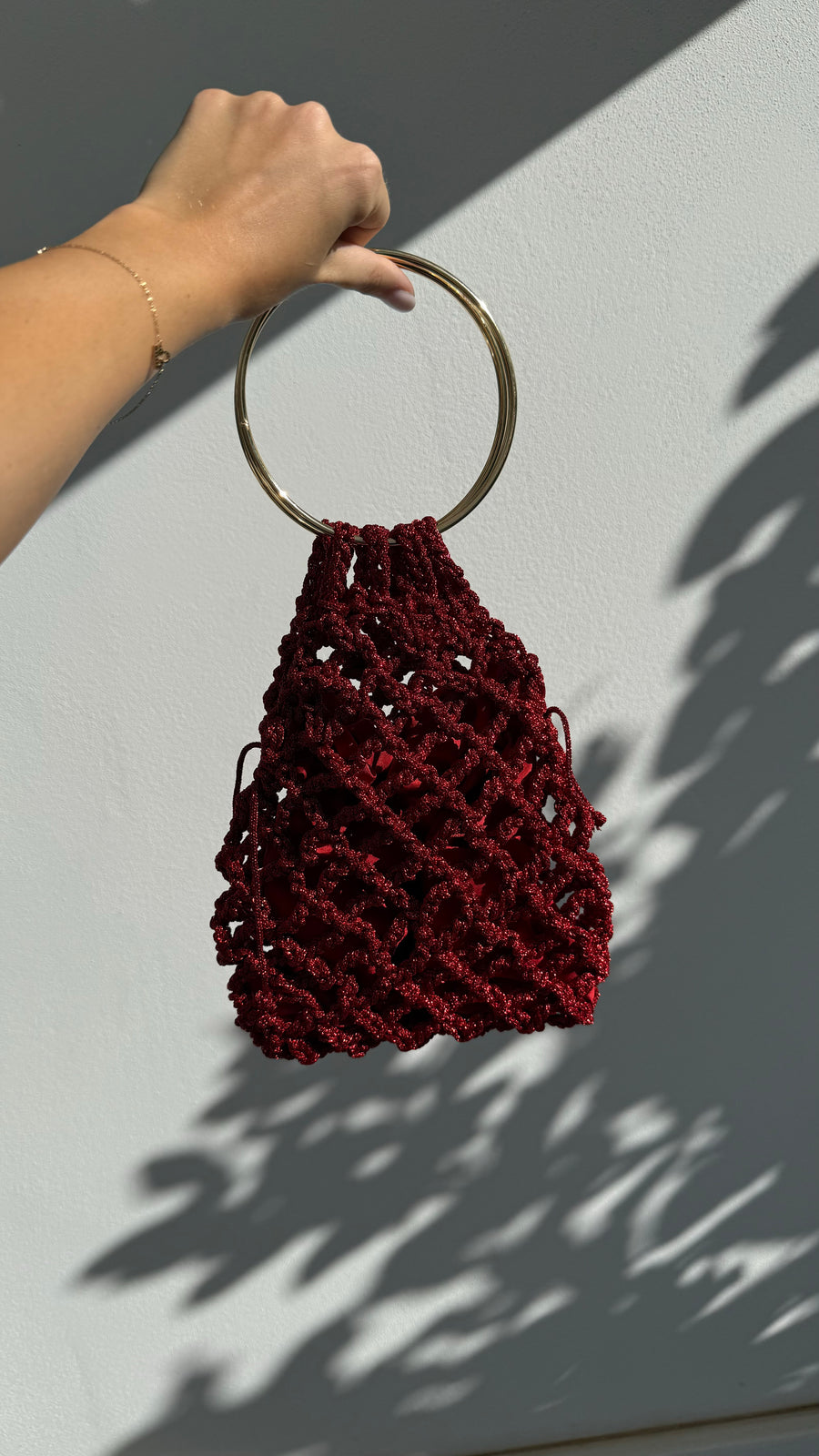 Sacchetto rosso GLITTER